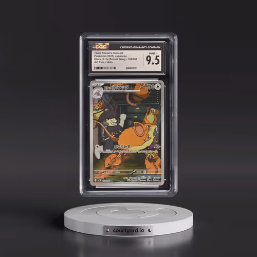 2025 Glory of the Rocket Gang - sv10 #108/098 Team Rocket's Raticate - Art Rare Holo (CGC 9.5 MINT+)