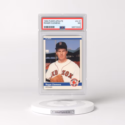 1984 Fleer Update #U-27 Roger Clemens (PSA 7 NM)