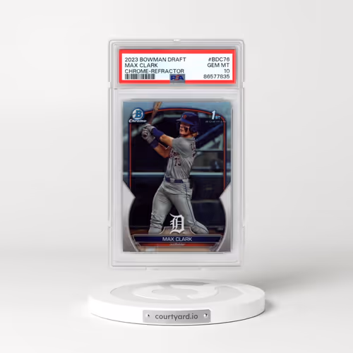 2023 Bowman Draft #BDC76 Max Clark - Chrome-Refractor (PSA 10 GEM MINT)