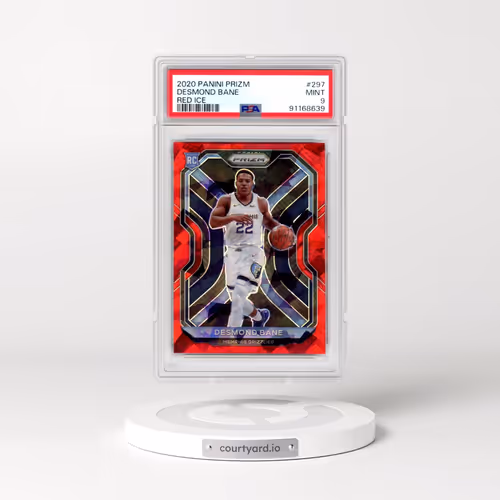 2020 Panini Prizm #297 Desmond Bane - Red Ice (PSA 9 MINT)