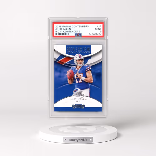 2018 Panini Contenders Rookie of the Year Contenders #JA Josh Allen (PSA 9 MINT)
