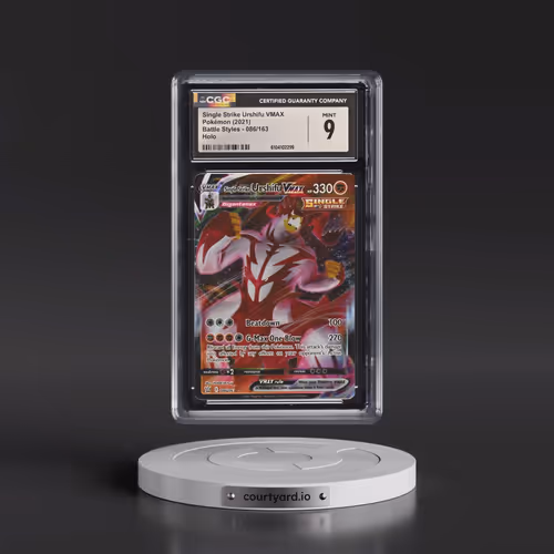 2021 Pokémon Sword & Shield Battle Styles #086 Single Strike Urshifu Vmax - Full Art (CGC 9 MINT)