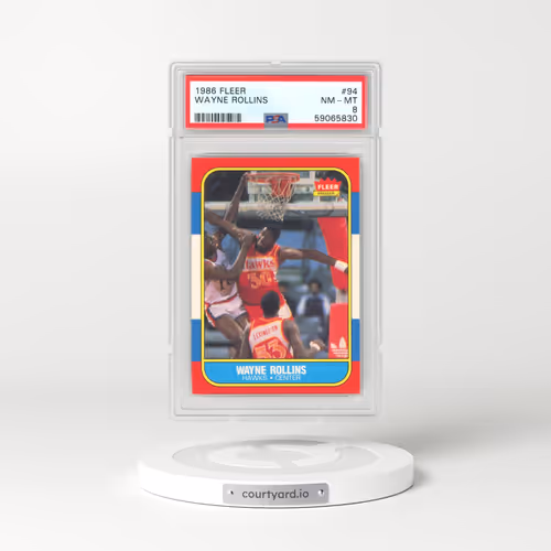 1986 Fleer #94 Wayne Rollins (PSA 8 NM-MT)