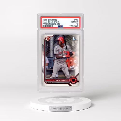 2022 Bowman Paper Prospects #BP50 Elly de La Cruz (PSA 10 GEM MINT)