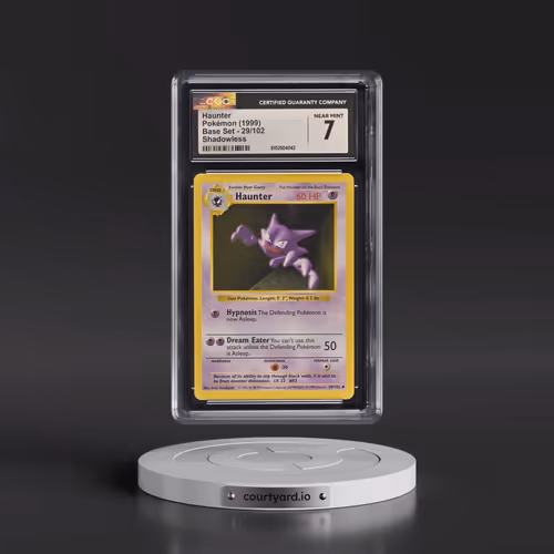 1999 Base Set #29/102 Haunter - Shadowless Shadowless (CGC 7 NM)