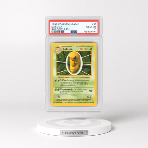 1999 Base Set #33 Kakuna - Shadowless (PSA 10 GEM MINT)