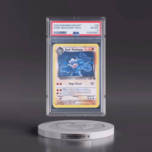 2000 Pokémon Rocket #10 Dark Machamp - Holo (PSA 6 EX-MT)