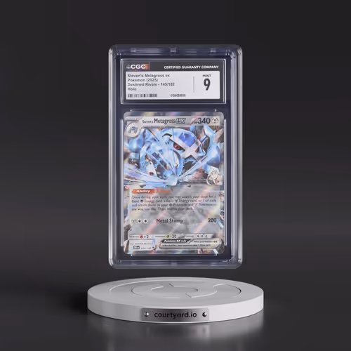 2025 Pokémon Dri EN-Destined Rivals #145 Steven's Metagross EX - Holo (CGC 9 MINT)