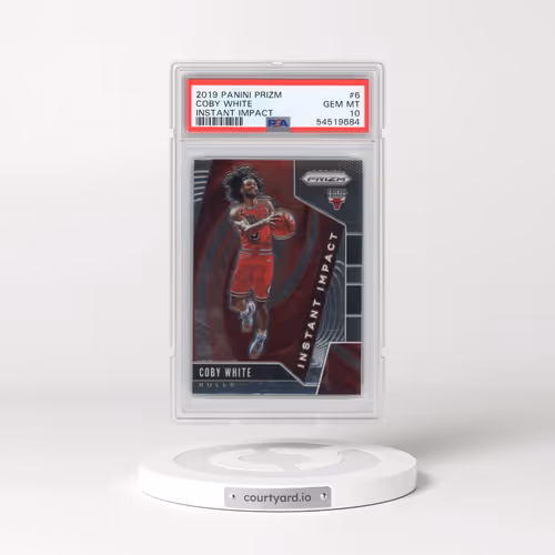 2019 Panini Prizm Instant Impact #6 Coby White (PSA 10 GEM MINT)