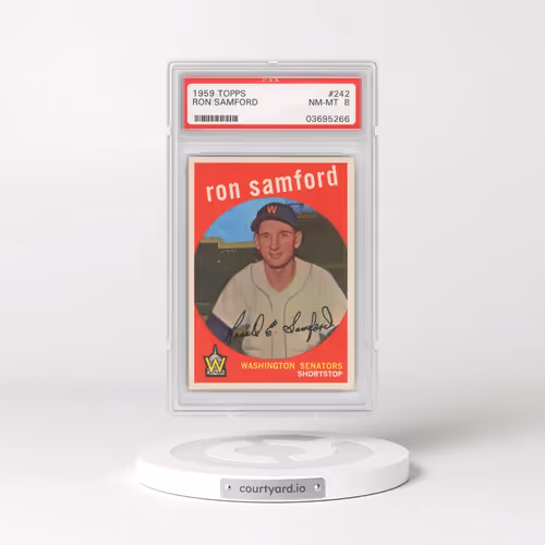 1959 Topps #242 Ron Samford (PSA 8 NM-MT)