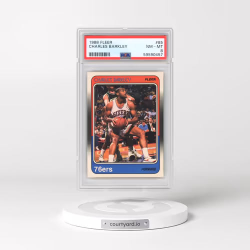 1988 Fleer #85 Charles Barkley (PSA 8 NM-MT)