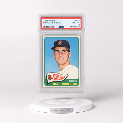 1965 Topps #434 Dave Morehead (PSA 8 NM-MT)