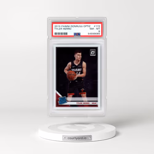 2019 Panini Donruss Optic #172 Tyler Herro (PSA 8 NM-MT)
