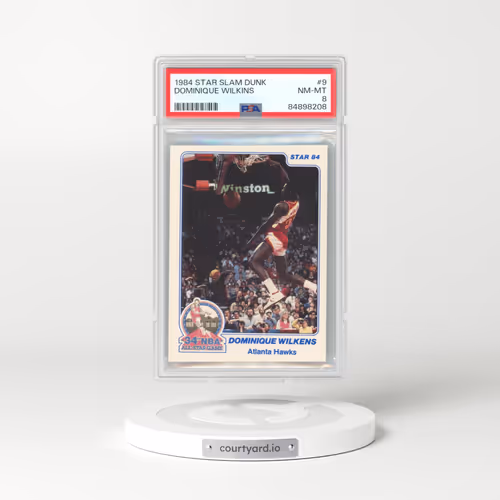 1984 Star Slam Dunk #9 Dominique Wilkins (PSA 8 NM-MT)