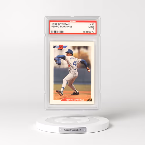 1992 Bowman #82 Pedro Martinez (PSA 9 MINT)