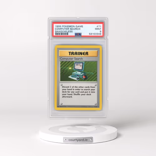 1999 Pokémon Game #71 Computer Search - Shadowless (PSA 9 MINT)