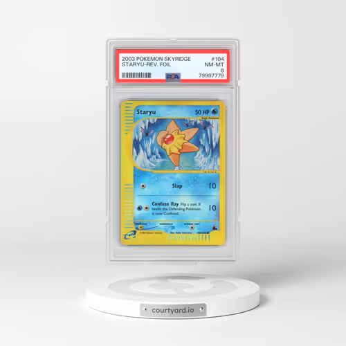 2003 Pokémon Skyridge #104 Staryu - Reverse Foil (PSA 8 NM-MT)