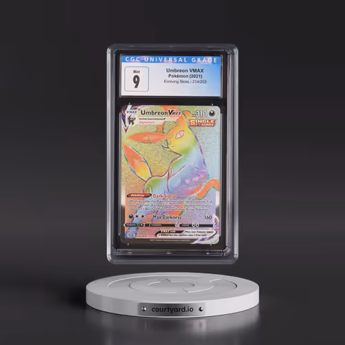 2021 Evolving Skies #214/203 Umbreon VMAX - Rainbow Rare Holo (CGC 9 MINT)