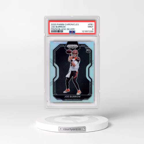 2020 Panini Chronicles Prizm Black #PB1 Joe Burrow - Silver (PSA 9 MINT)