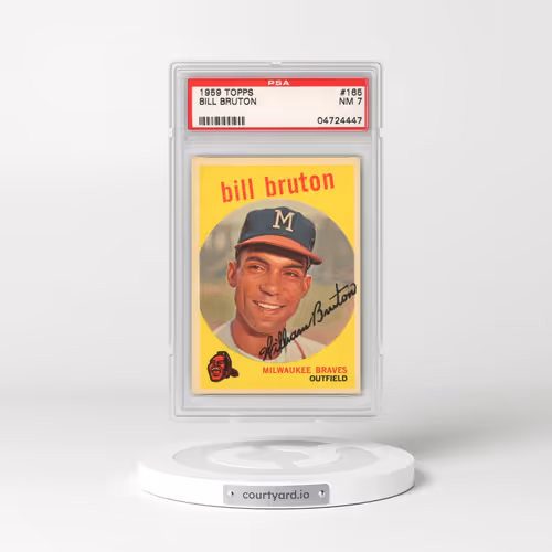 1959 Topps #165 Bill Bruton (PSA 7 NM)
