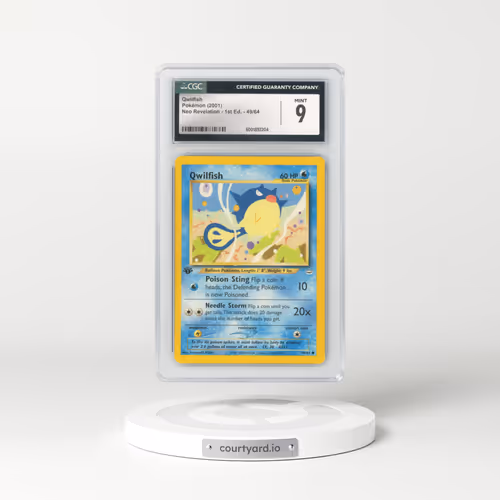 2001 Neo Revelation #49/64 Qwilfish - 1st Edition (CGC 9 MINT)