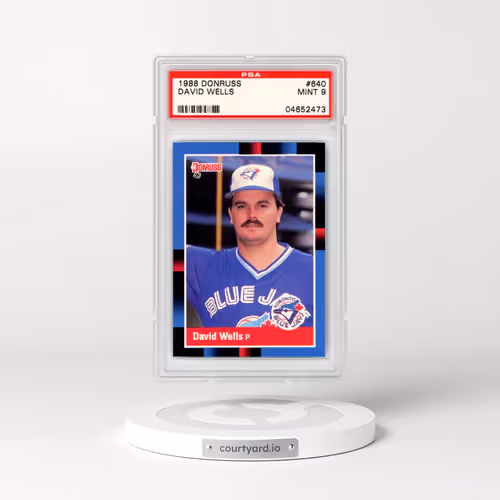 1988 Donruss #640 David Wells (PSA 9 MINT)