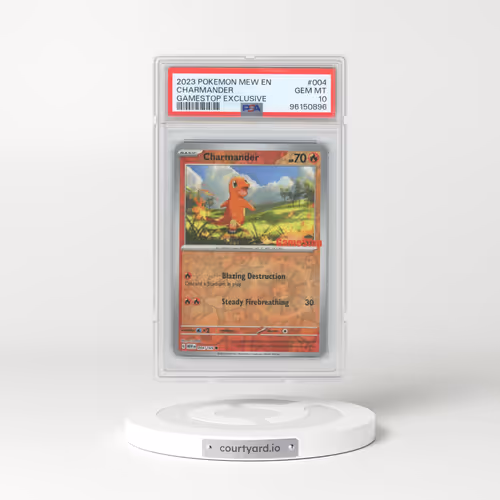 2023 Pokémon Mew EN-151 #004 Charmander - Gamestop Exclusive (PSA 10 GEM MINT)