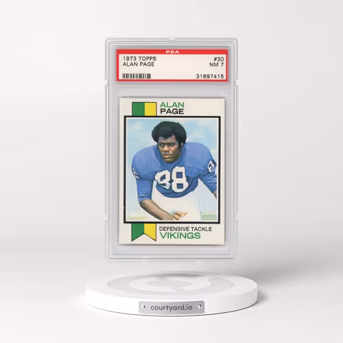 1973 Topps #30 Alan Page (PSA 7 NM)