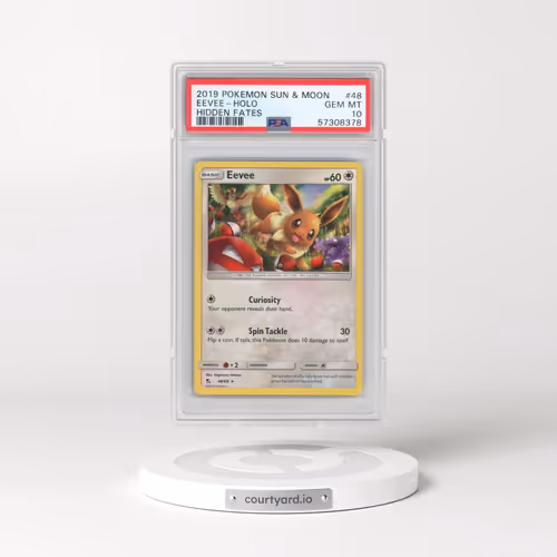 2019 Pokémon Sun & Moon Hidden Fates #48 Eevee - Holo (PSA 10 GEM MINT)