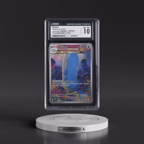 2025 Pokémon Jtg EN-Journey Together #162 Wailord - Illustration Rare (CGC 10 GEM MINT)