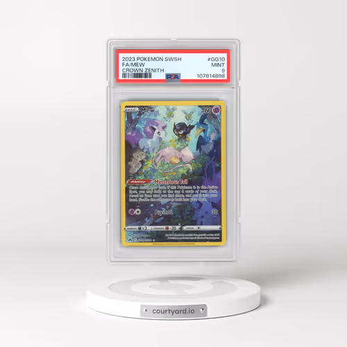2023 Pokémon Sword and Shield Crown Zenith #GG10 Mew - Full Art (PSA 9 MINT)