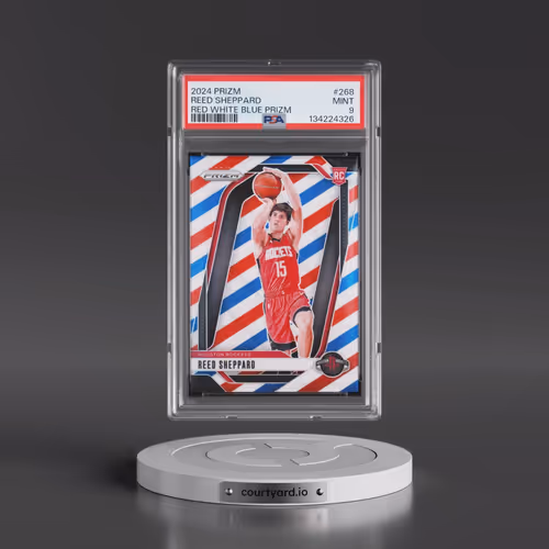 2024 Panini Prizm #268 Reed Sheppard - Red White Blue Prizm (PSA 9 MINT)