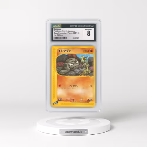 2001 Base Expansion Pack #022/128 Geodude - 1st Edition (CGC 8 NM-MT)