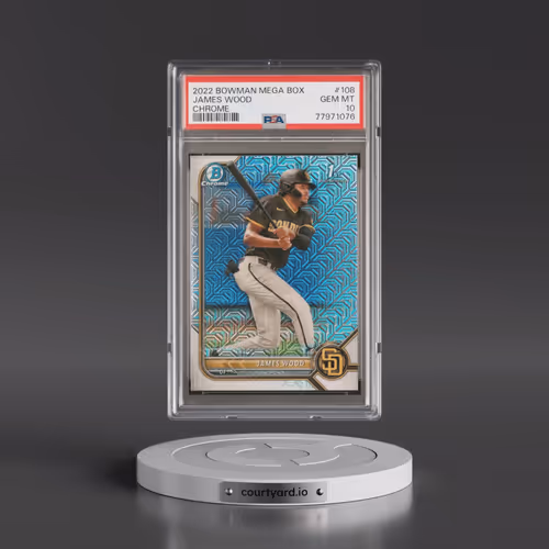 2022 Bowman Mega Box Chrome #108 James Wood (PSA 9 MINT)