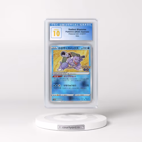 2022 Pokémon GO #018/071 Radiant Blastoise - Holo (CGC 10 PRISTINE)