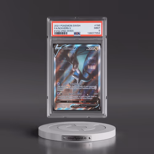 2021 Pokémon Sword & Shield Evolving Skies #196 Noivern V - Holo Full Art (PSA 9 MINT)