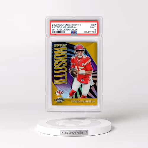 2023 Panini Contenders Optic Optic Illusion #OI7 Patrick Mahomes II - Gold (PSA 9 MINT)