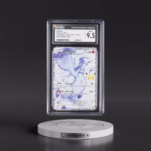 2021 Celebrations - Classic Collection #113/114 Reshiram - Black & White Holo (CGC 9.5 MINT+)