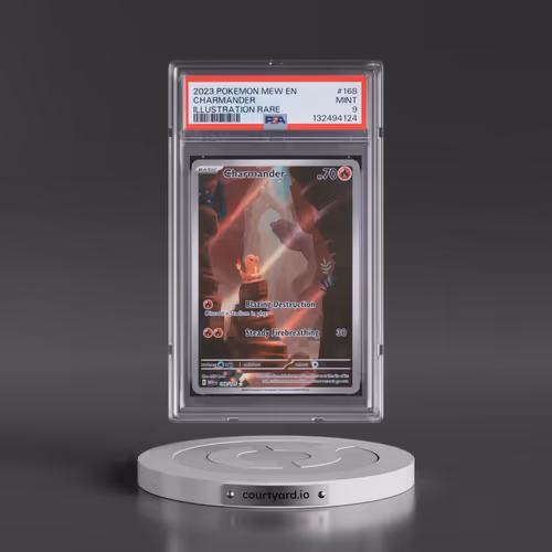 2023 Pokémon Mew EN-151 #168 Charmander - Illustration Rare (PSA 9 MINT)