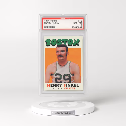 1971 Topps #18 Henry Finkel (PSA 8 NM-MT)
