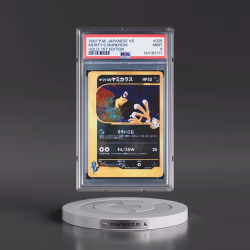 2001 Pokémon VS #025 Morty's Murkrow - 1st Edition Holo (PSA 9 MINT)