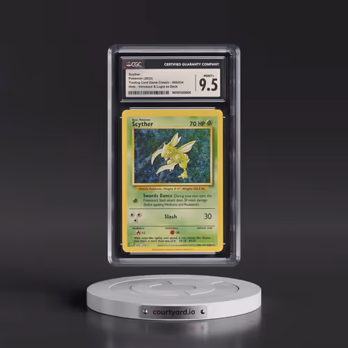 2023 Pokémon CLV-Trading Card Game Classic Venusaur & Lugia EX Deck #006 Scyther (CGC 9.5 MINT+)