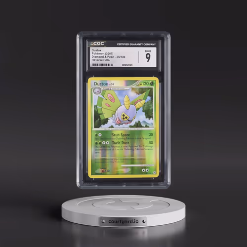 2007 Diamond & Pearl #25/130 Dustox - Reverse Holo (CGC 9 MINT)