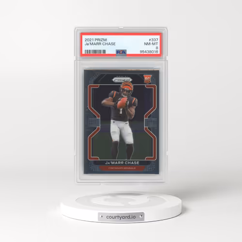 2021 Panini Prizm #337 JA'Marr Chase (PSA 8 NM-MT)
