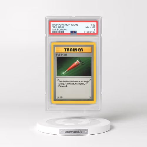 1999 Pokémon Game #82 Full Heal - 1st Edition (PSA 8 NM-MT)