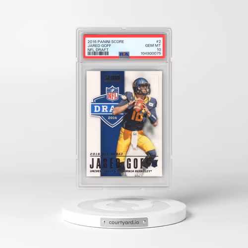 2016 Panini Score NFL Draft #2 Jared Goff (PSA 10 GEM MINT)