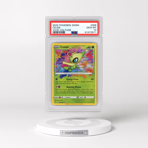 2020 Pokémon Sword & Shield Vivid Voltage #009 Celebi (PSA 10 GEM MINT)