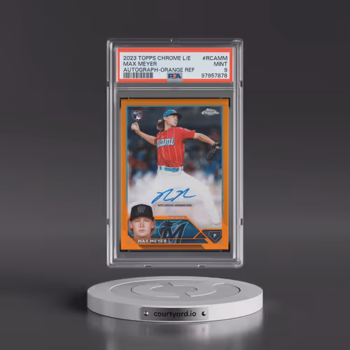 2023 Topps Chrome Logofractor Edition Refractor Chrome Autograph #RCAMM Max Meyer - Orange Refractor