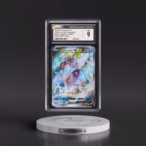 2022 Space Juggler #070/067 Origin Forme Palkia V - Super Rare Holo (CGC 9 MINT)