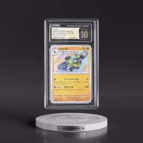 2023 Shiny Treasure ex #281/190 Lucario - Shiny Rare Holo (CGC 10 PRISTINE)